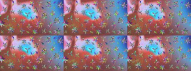 Eskiz Vintage Çiçek Deseni. Raster Kalça dokusu deseni.