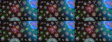 Güzel kumaş deseni. Raster suluboya deseni, narin çiçekler, gri çiçekler, tebrik kartı şablonu..