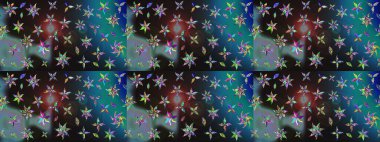 Çiçekli karalama şeklinde Raster çiçek deseni. Mavi renkli çiçekler. Nazikçe, güzel çiçek arkaplanı..