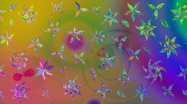 Güzel suluboya yaz çiçekleri deseni..