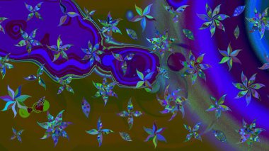 Tatil havası. Bahar mevsimi. Raster güzel bir çiçek deseni çizmiş. Nazik romantik baskı.