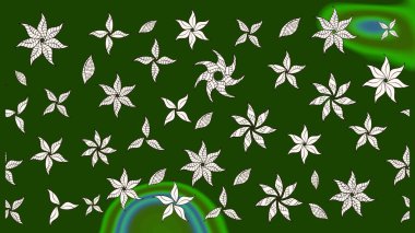 Raster illüstrasyonu. Küçük bir çiçekte eskiz deseni. Güzel kumaş deseni. Güzel çiçek arkaplanı..