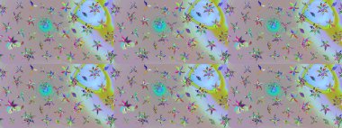 Eskiz Vintage Çiçek Deseni. Raster Kalça dokusu deseni.