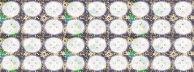 Kar tanesi renkli desen. Snowflakes desen. Raster kar taneleri arka plan. Renk arka plan üzerinde izole soyut kar taneleri ile düz tasarım. Raster illüstrasyon.