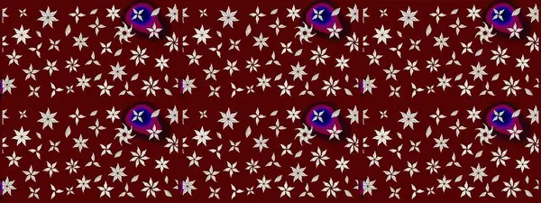 Hediye ambalaj kağıdı, tebrik kartları, posterler ve pankart tasarımı. Kırmızı renkte çiçekler. Raster düz çiçek çizim deseni.