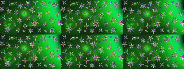 Sevgililer günü ve tebrik kartı konsepti için şık bir davetiye. Üst manzara, yumuşak stil. Yeşil renkte manzaralı çiçek deseni. Çiçek kompozisyonu, el boyası, hassas şablon..