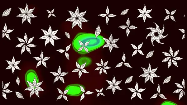 Küçük çiçekli yay deseni çiz. Suluboya tarzında siyah renklerde. Raster illüstrasyonu.