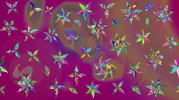 Klasik tropikal doğal elementlerin suluboya seti. Egzotik çiçekler, mor renklerdeki botanik, parlak klasik doğa. Raster illüstrasyonu.