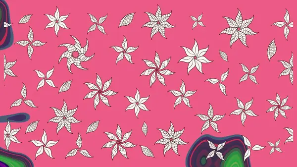 Paketleme, tekstil, duvar kâğıdı için çiçek eskizi. Raster 'ın taze dokusu. Klasik çiçek desenli. Yumuşak fayans. Yumuşak pamuk tasarımı.