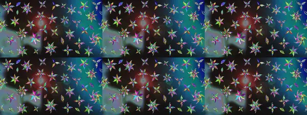 Çiçekli karalama şeklinde Raster çiçek deseni. Mavi renkli çiçekler. Nazikçe, güzel çiçek arkaplanı..