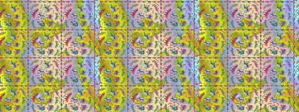 Sevimli çiçek raster deseni. Renkli çiçekler. Düz Çiçek Elementleri Tasarımı. Renkli Bahar Teması çizim şablonu.