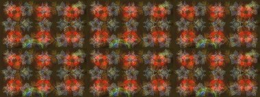 Kahverengi, gri ve mor renkler. Raster illüstrasyonu. Kar tanelerinin soyut arkaplanlı Noel şablonu. Noel ve Yeni Yıl moda baskıları için tatil tasarımı.