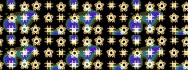 Renkli elementlerle Raster ilginç desen