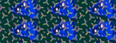 Yeni yıl dekoratif kar taneleri arka plan. Kışın kar karalamalar pul. El Noel Raster çizilen illüstrasyon.