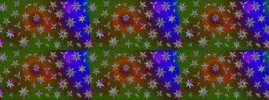 Sabıka fotoğraflarında, bebek kıyafetlerinde, duvar kâğıtlarında, paket kutularında falan kullanılabilir. Raster. Zarif, parlak ve eskiz yeşil çiçek deseni tasarımı.