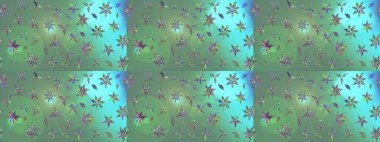 Tomurcukları papatya çiçekleri olan sevimli bir çiçek deseni. Eskiz geçmişi. Eski usul. Kumaş, tekstil, duvar kağıdı baskısı için. Miles Fleur, süslü püslü bir süs. Raster illüstrasyonu.