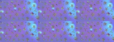 Renkli Bahar Teması eskiz kalıbı. Düz Çiçek Elementleri Tasarımı. Raster..