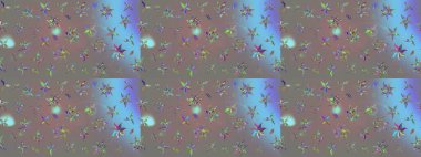 Üzerinde gri renkte çiçekler olan bir çiçek deseni çiz. Suluboya tarzında gri renkte çiçekler.