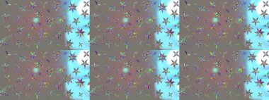 Gri renklerde. 3D çiçekler, eskiz. Raster illüstrasyonu.