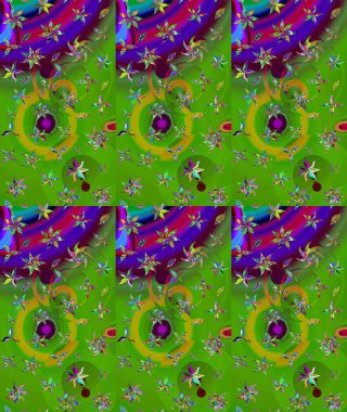 Çiçekli eskiz çizimi. Renkli Yaz Temalı eskiz kalıbı. Yeşil renkli çiçekler. Düz Çiçek Elementleri Tasarımı.