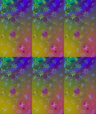 Raster illüstrasyonu. Çiçekli yumuşak bir eskiz şekli. Raster çiçekleri klasik tarzda çizilmiş. Yumuşak, yeşil renkte bahar çiçekleri.