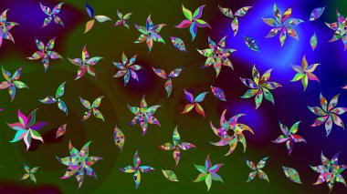 Çizim kalıbı. Organik motif arka planı. Ultraviyole kumaş deseni. Raster illüstrasyonu.