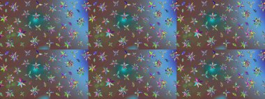 Tekstil, kumaş, kapaklar, duvar kağıtları, baskı, naylon, koleksiyon defteri, örgü, dekupaj için güzel bir eskiz. Küçük kahverengi çiçeklerdeki oldukça eski bir besin torbası deseni.