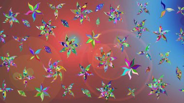 Kahverengi renkli çiçekler. Küçük çiçekte sevimli çiçek deseni var..