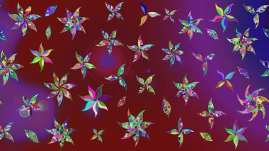 Çiçeğin suluboya çizimlerinin mükemmel deseni. Moda baskısı. Eski model. Raster illüstrasyonu. Suluboya çizim kalıbı. Dekorasyon ve tasarım için güzel desen.