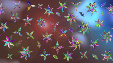 Raster Güzel kumaş deseni. Çiçek arkaplan ile soyut zarafet çizim deseni.