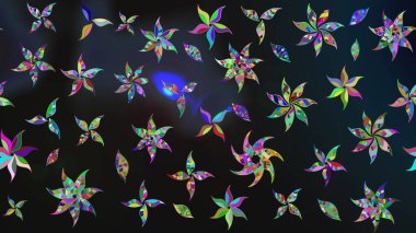 Düz Çiçek Elementleri Tasarımı. Çiçekli eskiz arkaplanı. Çocuk stili. Renkli Bahar Teması çizim şablonu.