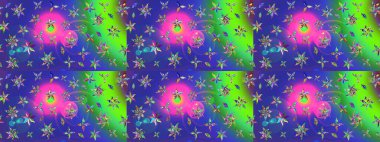 Mavi renkli çiçekler. Yumuşak, yaz çiçekli arka plan. Raster çiçek desenli ve çiçekli..