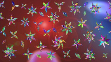 Raster çiçek izi. Raster Yumuşak kumaş deseni. Klasik taslak çizimi. Çiçek rengi eskiz deseni.