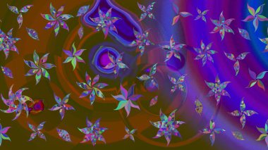 Sevgililer günü ve tebrik kartı konsepti için şık bir davetiye. Üst manzara, yumuşak stil. Çiçek kompozisyonu, el boyası, hassas şablon. Kahverengi renkte manzaralı çiçek deseni.