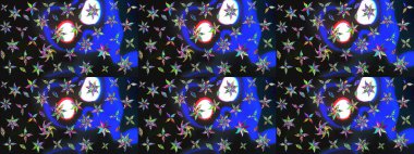 Küçük çiçekli basit bir çiçek çizimi. Moda baskısı, albüm, ambalaj kağıdı ve duvar kağıdı için zarif dekoratif süslemeler. Raster illüstrasyonu. Gri renkte şirin çiçekler.