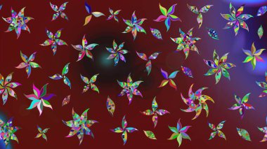 Raster Hip kumaş deseni. Eskiz Vintage Çiçek Deseni.