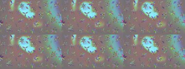 Raster deseni. Küçük çiçekte güzel bir çiçek deseni var. Çiçekli çiçek deseni, suluboya..