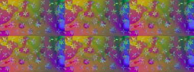 Raster Çiçek İllüstrasyonu güzel tekstil. Kahverengi renkli etnik çiçeklerle zarif bir eskiz deseni..