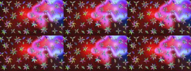 Çiçek desenli raster, kahverengi çizgi grafik desenli soyut raster arkaplan. Modern stil dokusu.