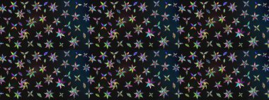 Gri renkli çiçekler. Çiçek süslemeli çizim deseni. Raster illüstrasyonu.