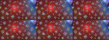 Simple cute pattern in small-scale flowers. Raster illustration. Floral sketch background for textile or book covers, manufacturing, wallpapers, print, gift wrap and scrapbooking.