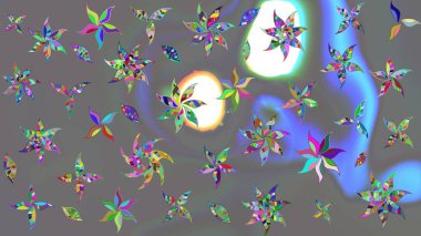 Modern stil dokusu. Çiçek desenli raster, gri çizgi grafik deseni soyut raster arkaplan.