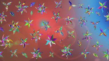 Eski model. Moda baskısı. Dekorasyon ve tasarım için güzel bir desen. Suluboya çizim kalıbı. Raster illüstrasyonu. Çiçeğin suluboya çizimlerinin zarif deseni.