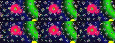 Çiçekli bahar çiçekleri. Motley illüstrasyonu. Moda baskıları için zarif bir şablon. Robot resim. Küçük renkli çiçekler. Küçük çiçekte şirin desenler.