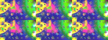 Yeşil renkli çiçekler. Yumuşak, yaz çiçekli arka plan. Raster çiçek desenli ve çiçekli..