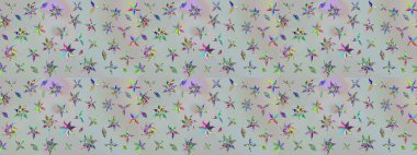 Çiçeksel gri çizim deseni. Klasik taslak çizimi. Raster çiçek izi..