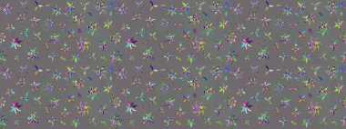 Raster güzel bir çiçek deseni çizmiş. Tatil havası. Nazik romantik baskı. Gri renkli çiçekler. Bahar mevsimi.