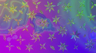 Çiçek desenli eskiz. Gömlek baskısı için çiçek boyası. Mor renkte çiçekler.