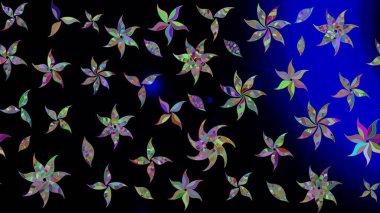 Raster illüstrasyonu. Güzel kumaş deseni. Hoş bir çiçek geçmişi var. Küçük çiçekte çizim deseni.