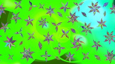 Yeşil renkli çiçekler. Nazikçe, güzel çiçek arkaplanı. Raster çiçek desenli ve çiçekli..